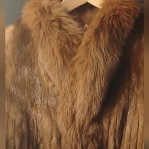 Luxurious Golden brown Mink Fur High Quality Coat Jacket